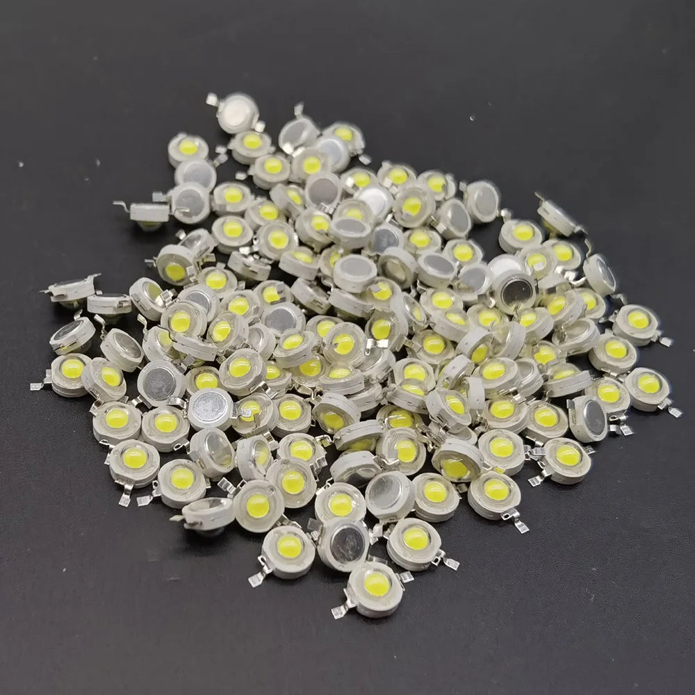 10-1000Pcs LED COB Lamp Chip 1W 3W 3.2-3.6V Input 100-220LM Mini LED Bulb Diode SMD for DIY LED Floodlight Spotlight Downlight
