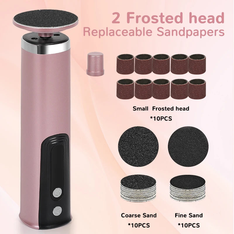 Foot Care Tool 2-In-1 Foot and Hand Electric Care Tools,Polish and Smooth,Shine Toenails Electric Callus Remover Pedicure File